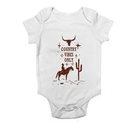 Shopagift Country Music Vibes Only Baby Grow Vest Southern Music Day Bodysuit Boys Girls