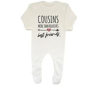 Shopagift Cousins Baby Romper More Than Relatives - Best Friends Boys Girls Gift White