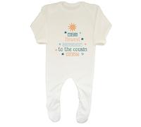 Shopagift Cousins Crew Baby Sleepsuit Romper The Newest Member Boys Girls Gift White