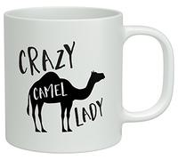 Shopagift Crazy Camel Lady White 10oz Novelty Gift Mug Cup