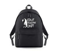 Shopagift Crazy Penguin Lady Backpack Rucksack 18 Litres Capacity - 42cm x 31cm x 21cm