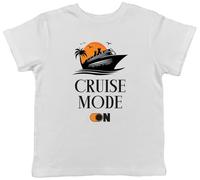 Shopagift Cruise Mode Kids T-Shirt Ship Funny Trip Childrens Tee Boys Girls White