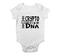 Shopagift Crypto It's in my DNA Baby Grow Vest Bodysuit