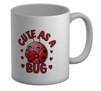 Shopagift Cute as a Bug Ladybird Ladybug Insect Mug White 11oz Large Ceramic Cup
