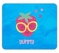 Shopagift Cute Nerdy Strawberry Mouse Mat Pad Yummy Sweet Red Fruit 24cm x 19cm