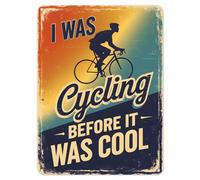 Shopagift Cycling Before it was Cool Metal Poster Wall Tin Sign Man Cave Shed Bar Bedroom Home Kitchen - A4