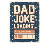 Shopagift Dad Joke Leading Please Wait Metal Poster Wall Tin Sign Man Cave Shed Bar Bedroom Home Kitchen - A4