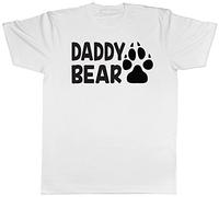 Shopagift Daddy Bear Mens Short Sleeve T-Shirt White
