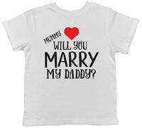 Shopagift Daddy Will You Marry My Mummy? Love Heart Valentines Proposal Kids Childrens T-Shirt