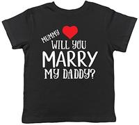 Shopagift Daddy Will You Marry My Mummy? Love Heart Valentines Proposal Kids Childrens T-Shirt