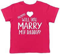 Shopagift Daddy Will You Marry My Mummy? Love Heart Valentines Proposal Kids Childrens T-Shirt