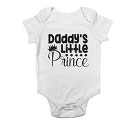 Shopagift Daddy's Little Prince Cute Boys Baby Vest Bodysuit