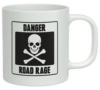 Shopagift Danger Road Rage White 10oz Novelty Gift Mug Cup