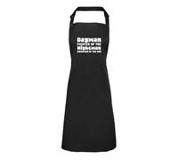 Shopagift Dayman Fighter of the Nightman Apron Mens Womens Cooking BBQ Chef DIY Cook - Black