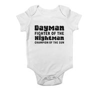 Shopagift Dayman Fighter of the Nightman Baby Grow Vest Champion of the Sun Bodysuit Boys Girls