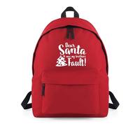Shopagift Dear Santa It was My Brothers Fault Backpack Rucksack 18 Litres Capacity - 42cm x 31cm x 21cm