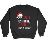 Shopagift Dear Santa Please Bring Rum Christmas Xmas Secret Santa Unisex Sweatshirt Jumper Gift