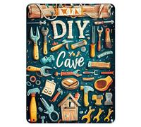 Shopagift DIY Cave Workshop Tools Handyman Metal Poster Wall Sign Man Cave Shed Bar Bedroom Home Kitchen - A5