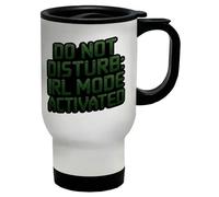 Shopagift Do Not Disturb IRL Mode Activated in Real Life Travel Mug Stainless Steel 14oz Cup