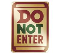 Shopagift Do Not Enter No Entry Metal Poster Wall Tin Sign Man Cave Shed Bar Bedroom Home Kitchen - A4
