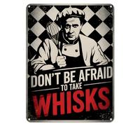 Shopagift Don't Be Afraid Take Whisks Metal Poster Wall Tin Sign Man Cave Shed Bar Bedroom Home Kitchen - A4