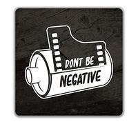 Shopagift Don't Be Negative With Old Camera Film Reel 2 Pack Coasters - 9cm x 9cm