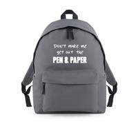 Shopagift Don't Make Me Get Out The Pen and Paper Backpack Rucksack 18 Litres Capacity - 42cm x 31cm x 21cm