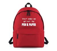 Shopagift Don't Make Me Get Out The Pen and Paper Backpack Rucksack 18 Litres Capacity - 42cm x 31cm x 21cm