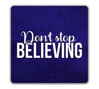 Shopagift Don't Stop Believing 2 Pack Coasters - 9cm x 9cm