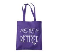 Shopagift Don't want To, You Can't make me, I'm Retired Tote Shopping Beach Bag 10 Litres Capacity - 42cm x 38cm
