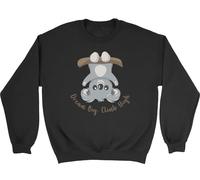 Shopagift Dream Big Climb High Tree Hugger Koala Bear Kids Sweatshirt Jumper Boys Girls Black