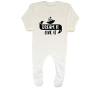 Shopagift Dream It Live It - BMX Racing Baby Romper White