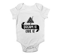 Shopagift Dream It Live It - Snooker Baby Grow Vest Bodysuit