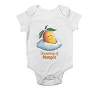 Shopagift Dreaming of Mangoes Baby Grow Vest Mango Fruit Lover Bodysuit Boys Girls
