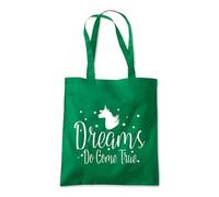 Shopagift Dreams Do Come True Unicorn Fantasy Mythical Tote Shopping Beach Bag 10 Litres Capacity - 42cm x 38cm