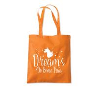 Shopagift Dreams Do Come True Unicorn Fantasy Mythical Tote Shopping Beach Bag 10 Litres Capacity - 42cm x 38cm