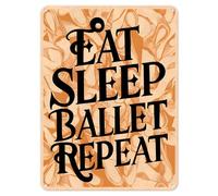 Shopagift Eat Sleep Ballet Repeat Metal Poster Wall Tin Sign Man Cave Shed Bar Bedroom Home Kitchen - A5