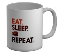 Shopagift Eat Sleep Red Panda Mug Wildlife Animal Lover White 11oz Large Ceramic Cup