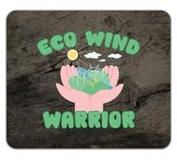 Shopagift Eco Wind Warrior Mouse Mat Pad Wind Mill Power Renewable Energy 24cm x 19cm
