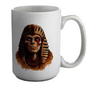 Shopagift Egyptian Mummy Mug Pharoah Egypt Pyramid White 15oz Large Gift Ceramic Cup