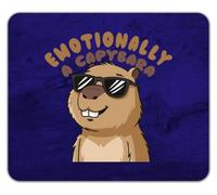 Shopagift Emotionally a Capybara Funny Joke Mouse Mat Pad 24cm x 19cm