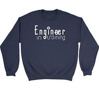 Shopagift Engineer in Training Kids Childrens Jumper Sweatshirt Navy Blue