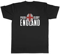 Shopagift England Football Pride & Glory Lions World Cup T-Shirt Gift Black