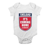 Shopagift England It's Coming Home Lionesses Baby Vest Bodysuit Gift White