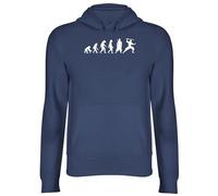 Shopagift Evolution of Ninja Hoodie Unisex Martial Arts Shinobi Samurai Karate Hoody Gift Hooded Top Navy Blue