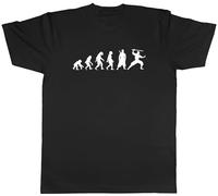 Shopagift Evolution of Ninja Mens T-Shirt Martial Arts Shinobi Samurai Karate Tee Gift Black