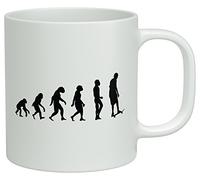 Shopagift Evolution of Skateboarding White 10oz Novelty Gift Mug Cup