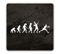 Shopagift Evolution of Tennis 2 Pack Coasters - 9cm x 9cm