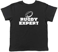 Shopagift Expert Rugby Childrens Kids T-Shirt Black