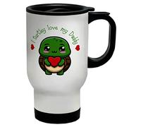 Shopagift Father's Day Travel Mug I Turtley Love My Daddy Turtle Gift Cup